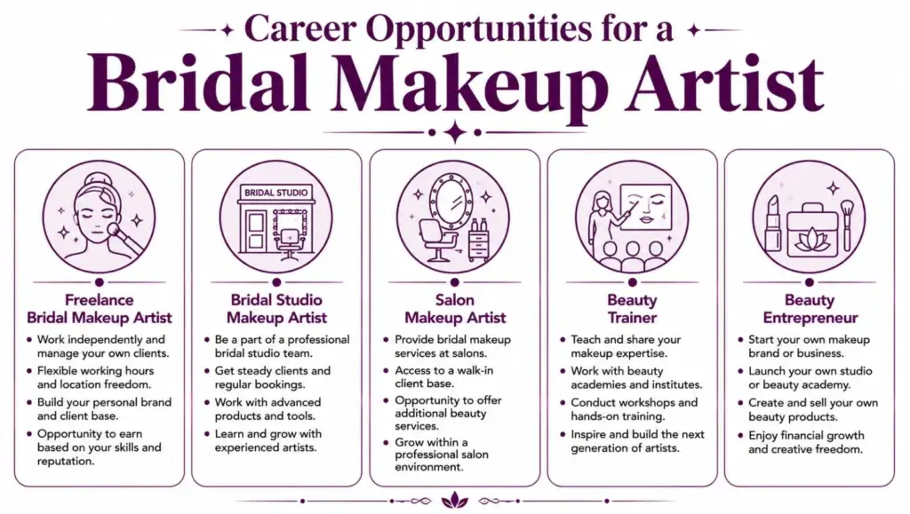Career Opportunities for a Bridal Makeup Artist