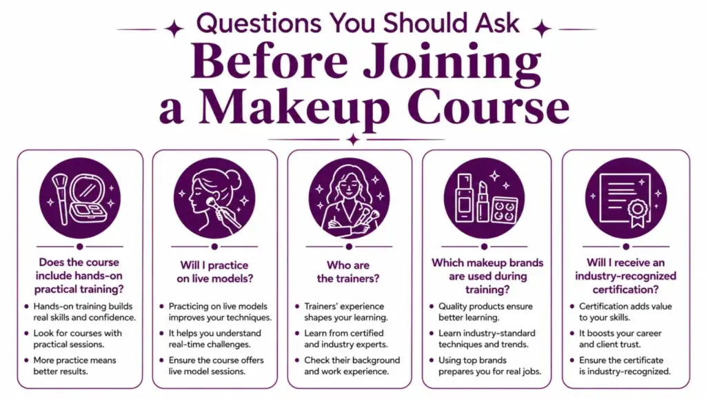 Questions You Should Ask Before Joining a Makeup Course